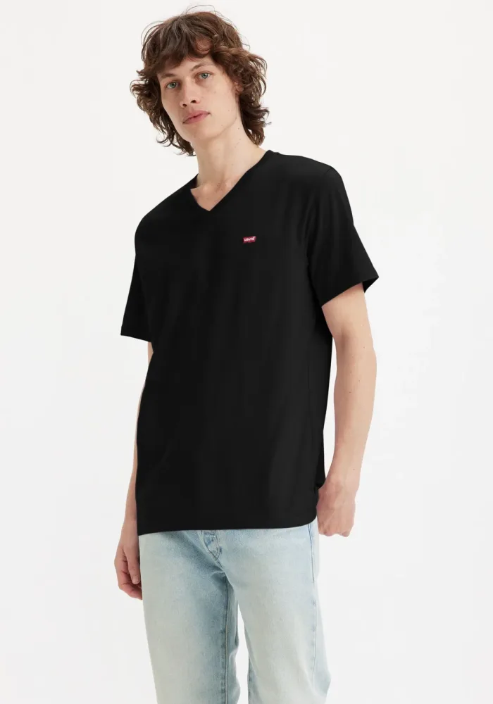 Levi's® - T-Shirt, V-Neck, für Herren, Black, Größe M
