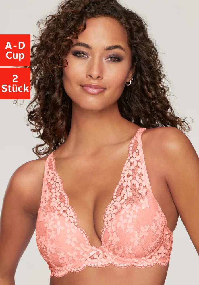 petite fleur Push-up-BH Packung, in High Apex Schnittform, Dessous