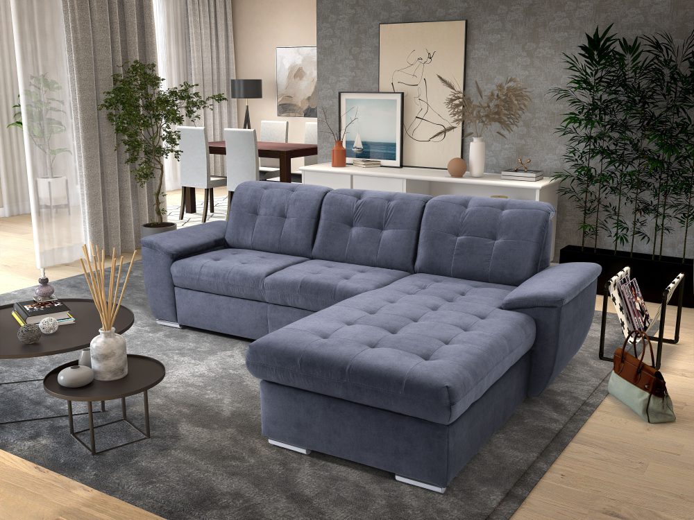 exxpo - sofa fashion Ecksofa »Derby Inkl. Kopfteilverstellung, wahlw. Bett & Bettkasten, L-Form«, EXTRA an Komfort zum Relaxen, Entspannen und Wohlfühlen