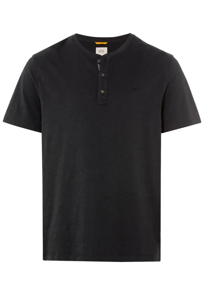 camel active T-Shirt mit Henley Ausschnitt