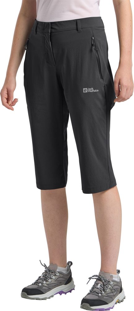 Jack Wolfskin - Trekkinghose, 3/4-Länge, für Damen, Black, Größe 40