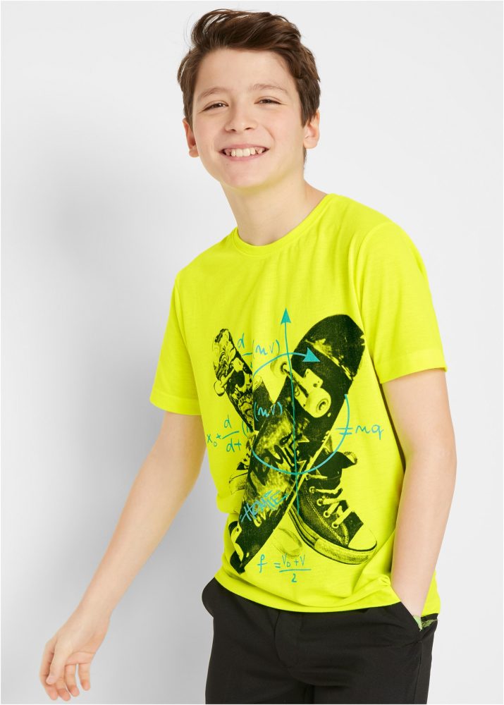 bonprix T-Shirt Regular Fit, Kurzarm, Rundhalsausschnitt, mit Frontdruck