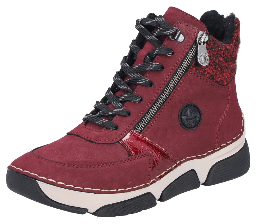 bonprix Rieker Schnür Bootrot 38Damen