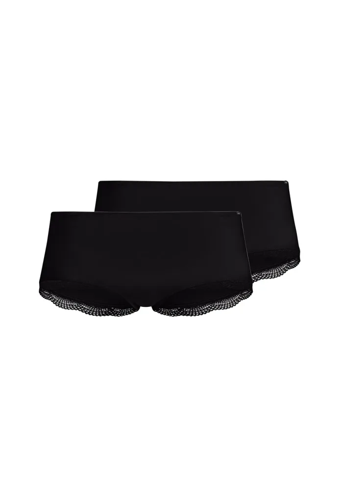 Skiny - Duopack, Hipster, für Damen, Black, Größe 38