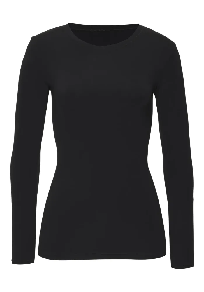 Copenhagen Studios Longsleeve elastisches Material, Jersey-Material, unifarbene Optik