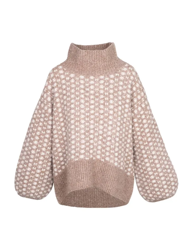 Hést - Pullover LOGO Sweater, für Damen, Braun, Größe XS