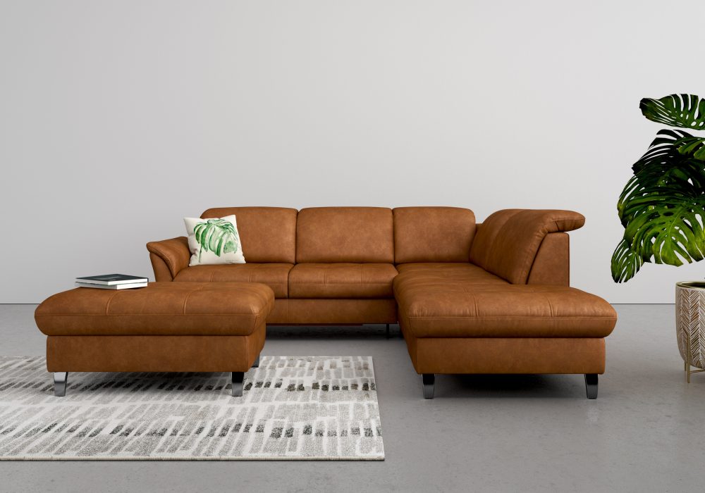 sit&more Ecksofa, wahlweise mit Kopfteilverstellung, Bettfunktion und Stauraum