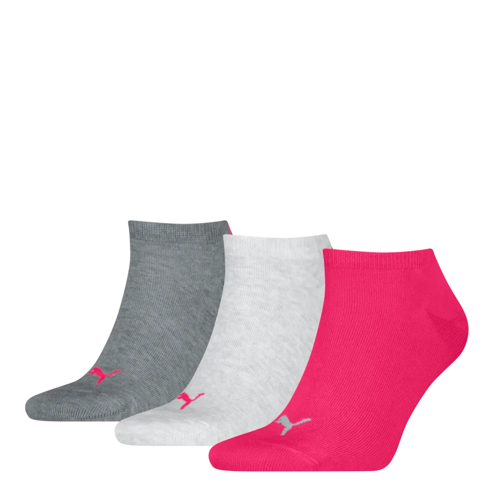 Puma - Socken  3er Pack Stretch-Sneaker Plain 3P, für Herren, Pink Teal, Größe 39-42