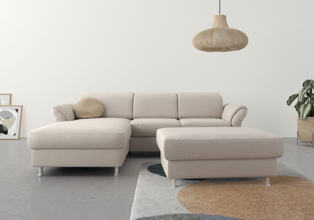 sit&more Ecksofa, wahlweise mit Bettfunktion, Bettkasten und Kopf- und Armteilverstellung