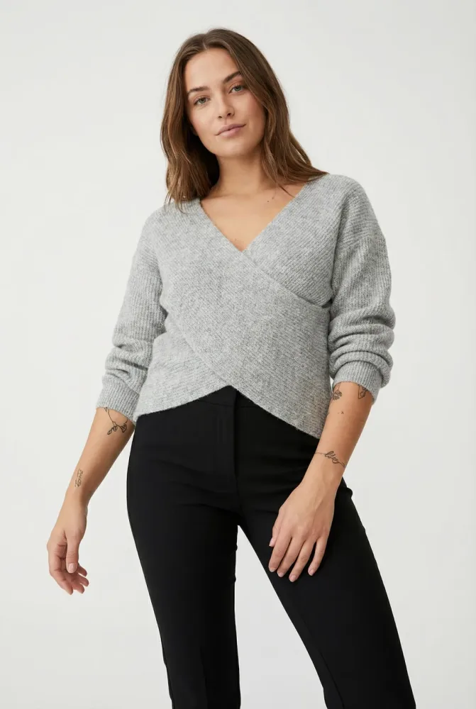 pieces Wickelpullover 