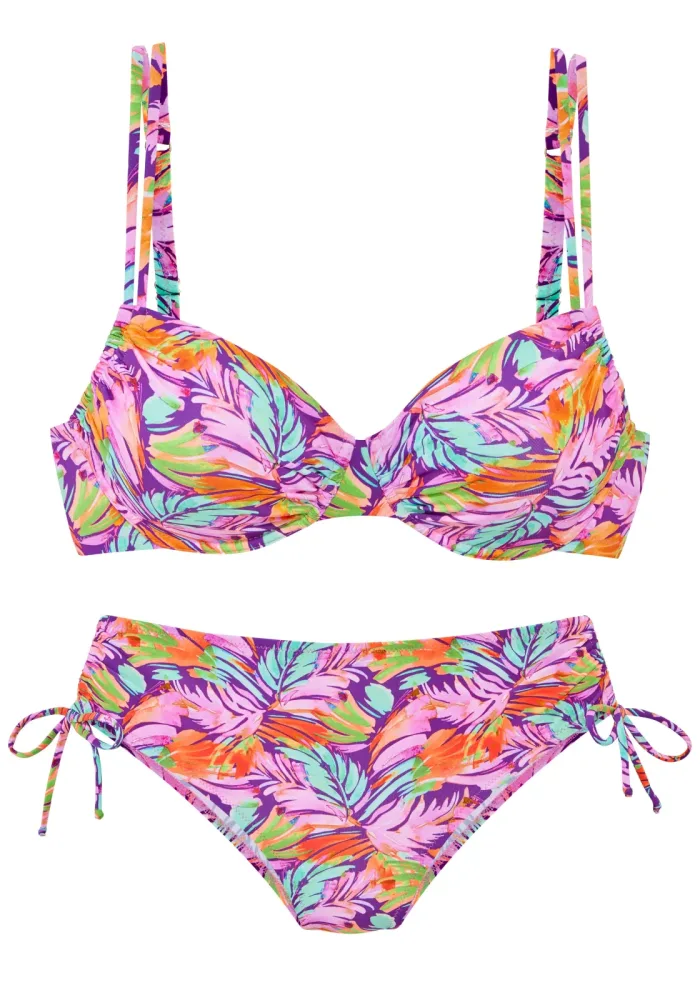 Vivance Bügel-Bikini mit farbenfrohem Blätterdruck