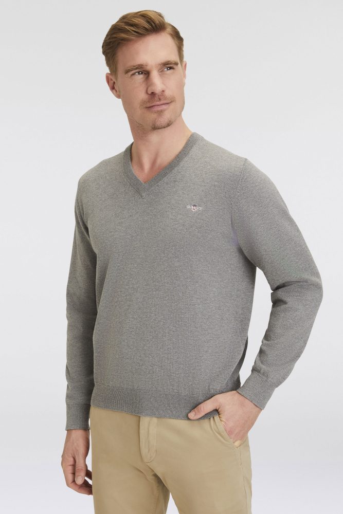Gant - Pullover, für Herren, Grau, Größe 3XL