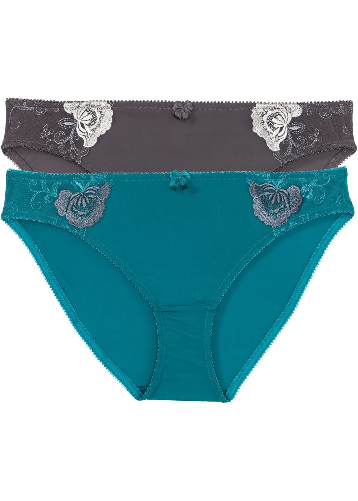 bonprix Slip Packung, 2 Stk. klassischer Stil, bequeme Passform, aus Polyamid und Elasthan