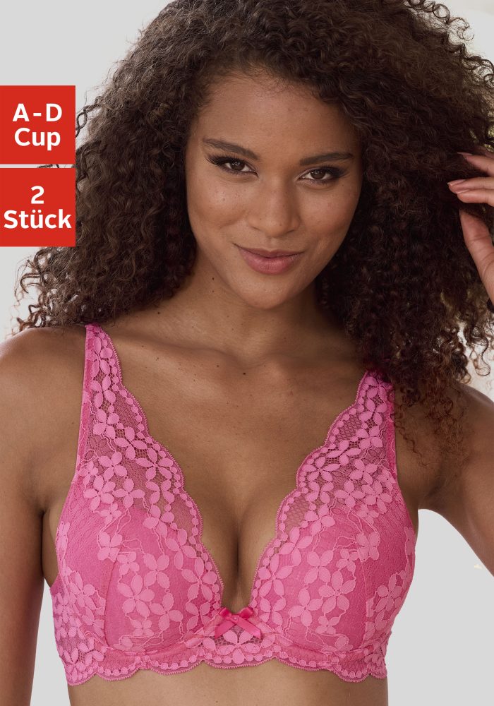 petite fleur Push-up-BH, (Packung, 2 Stück)