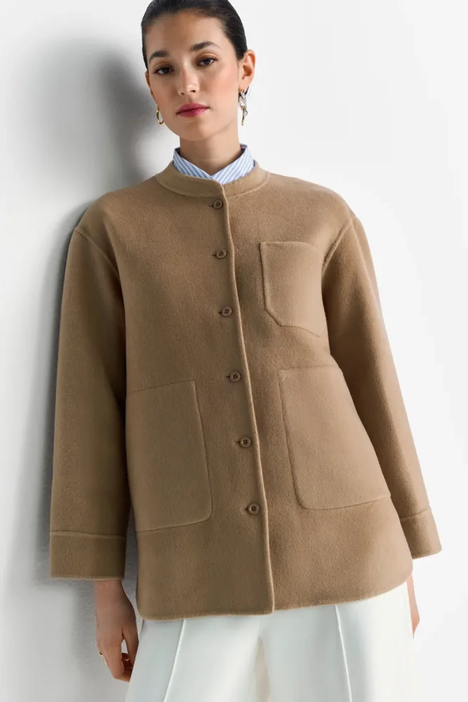 RICHROYAL Hemdjacke Overshirt, Stehkragen