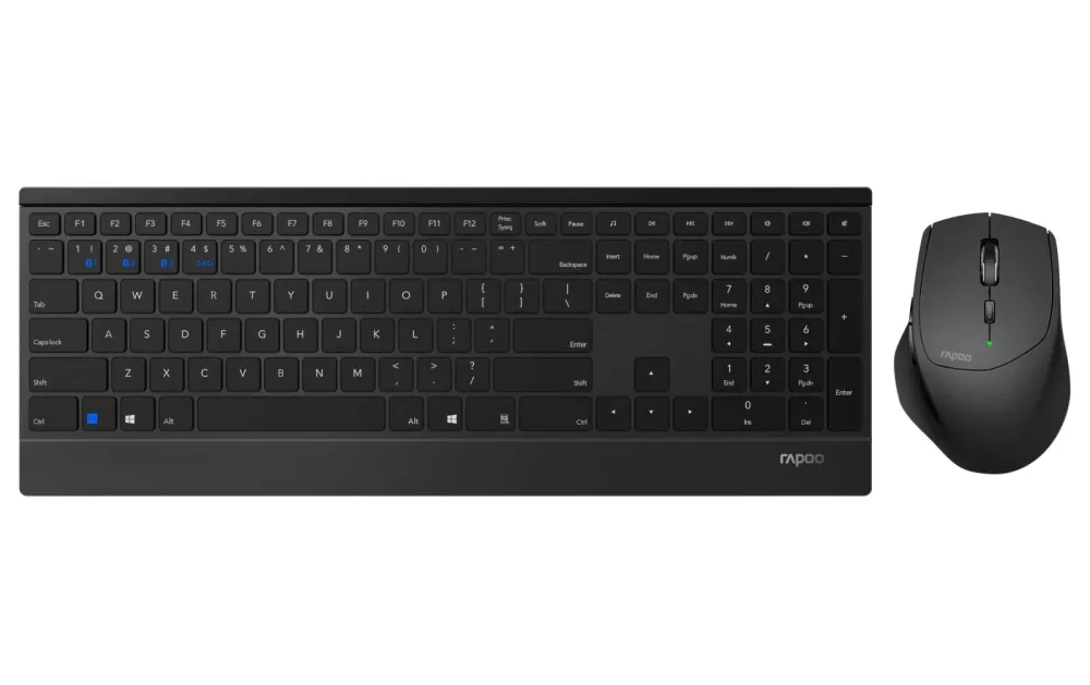 Rapoo - 9500M Wireless Deskset Combo