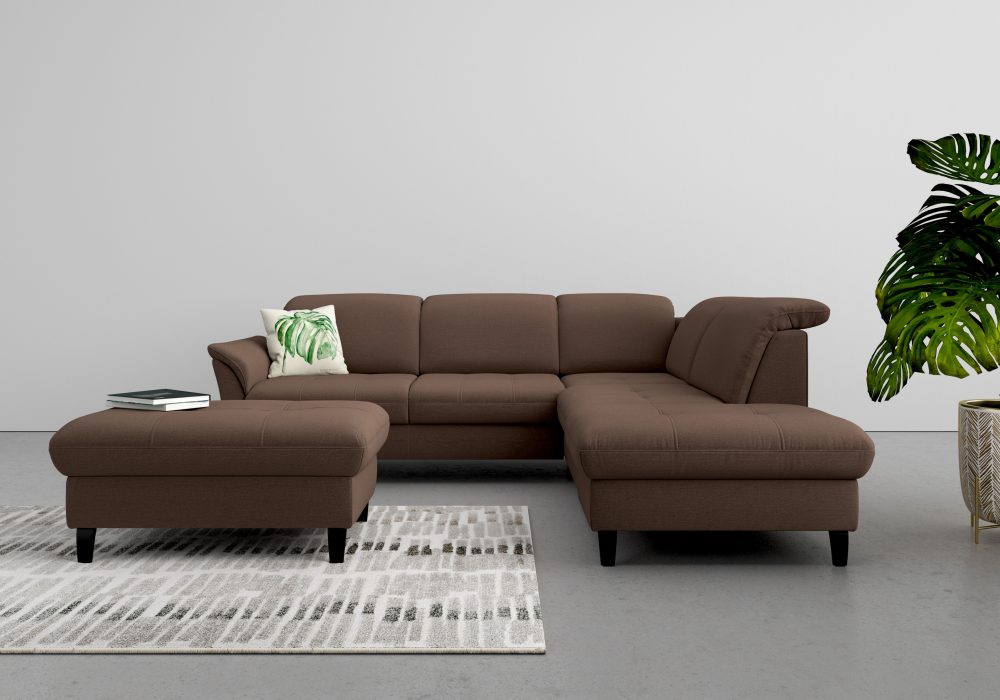 sit&more Ecksofa, wahlweise mit Kopfteilverstellung, Bettfunktion und Stauraum