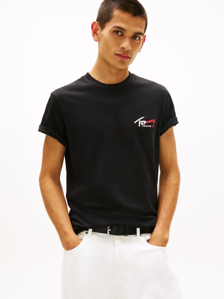 Tommy Jeans - T-Shirt, für Herren, Black, Größe M
