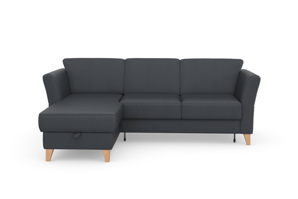 sit&more Ecksofa »Visby«, Wahlweise mit Bettfunktion und Bettkasten, frei im Raum stellbar, mit Federkern, auch erhältlich in dem besonders leicht mit Wasser zu reinigendem 