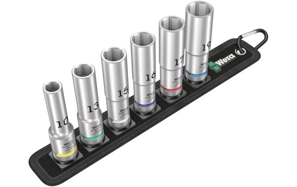 Wera Belt C Deep 1 Steckschlüsseleinsatz-Set 1/2 6teilig 05004565001