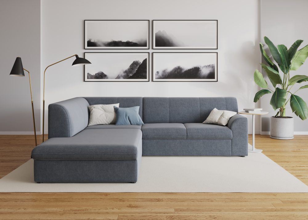 DOMO collection Ecksofa »Topper«, mit Ottomane, wahlweise mit Schlaffunktion