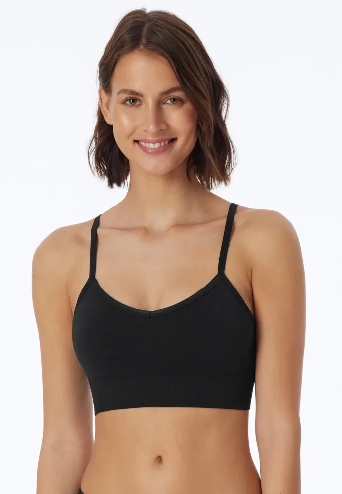 Schiesser - Casual Seamless Bustier, für Damen, Schwarz, Größe S