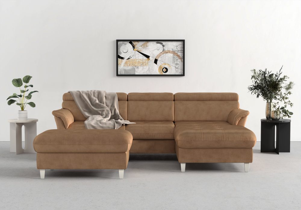 sit&more Ecksofa, inklusive Kopfteilverstellung, wahlweise mit Bettfunktion und Bettkasten