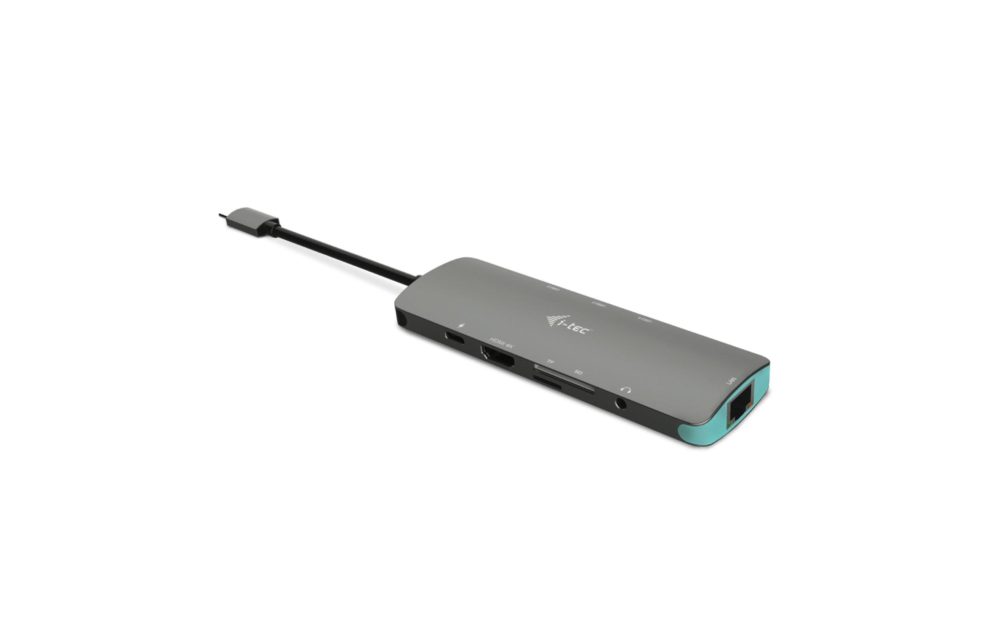 i-tec - Metal USB-C Nano Docking Station 4K HDMI LAN + Power Delivery 100 W, Türkisblau