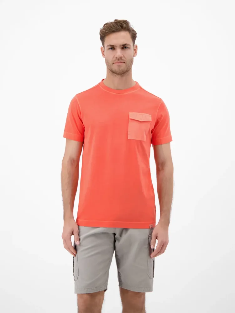 LERROS Kurzarmshirt mit aufgesetzter Brusttasche