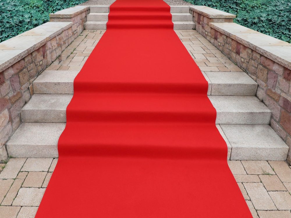 Primaflor-Ideen in Textil Läufer »Eventteppich PODIUM«, rechteckig, 2,6 mm Höhe, Breite 200 cm, robuster Nadelfilz, Uni Farben, In- und Outdoor geeignet, ideal für Events & und Veranstaltungen