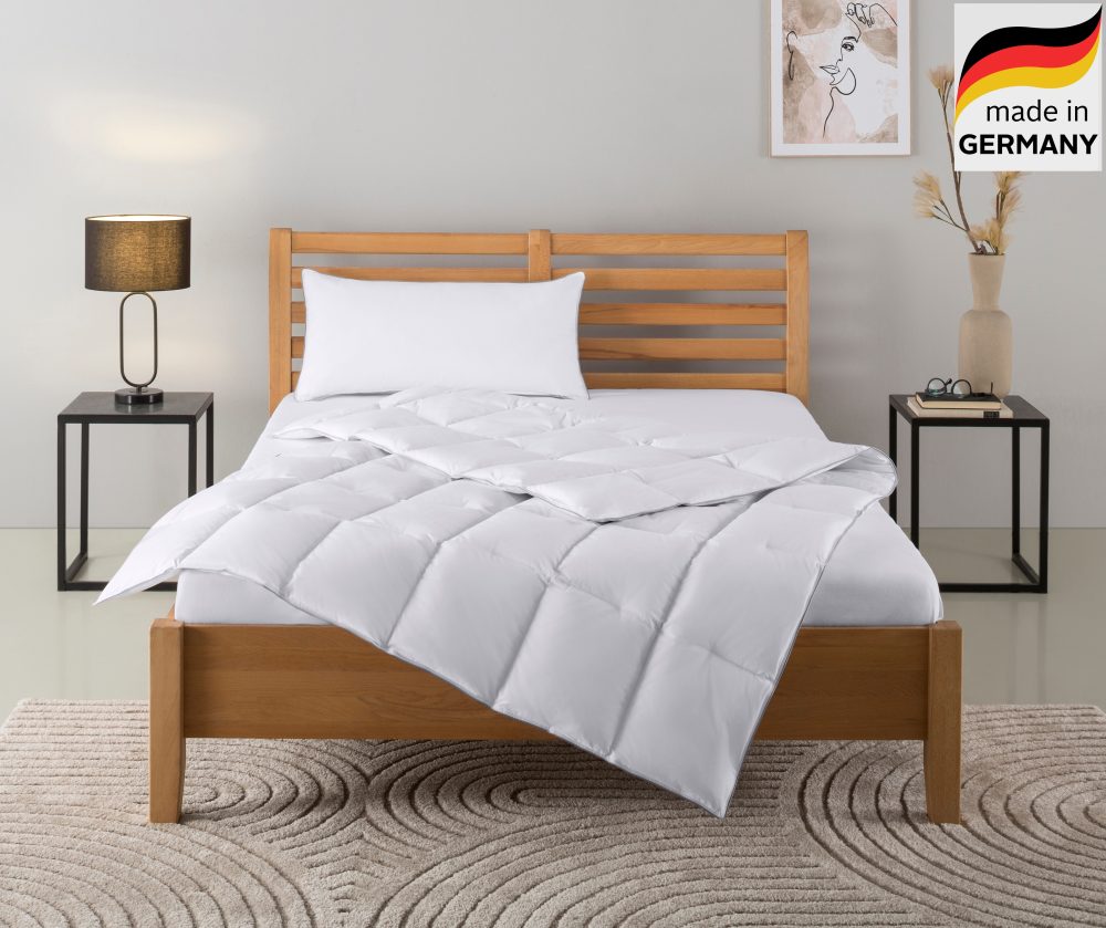 GOODproduct Daunenbettdecke + Kopfkissen 