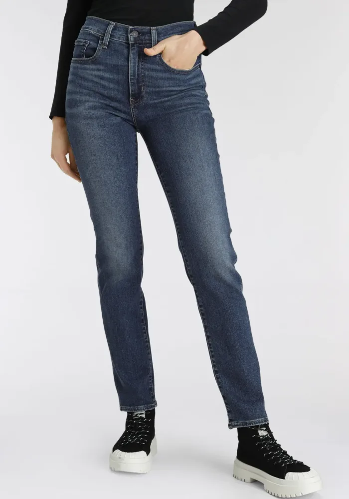 Levi's® - Jeans, Straight Leg Fit, für Damen, Blau Denim Dunkel, Größe W30/L32