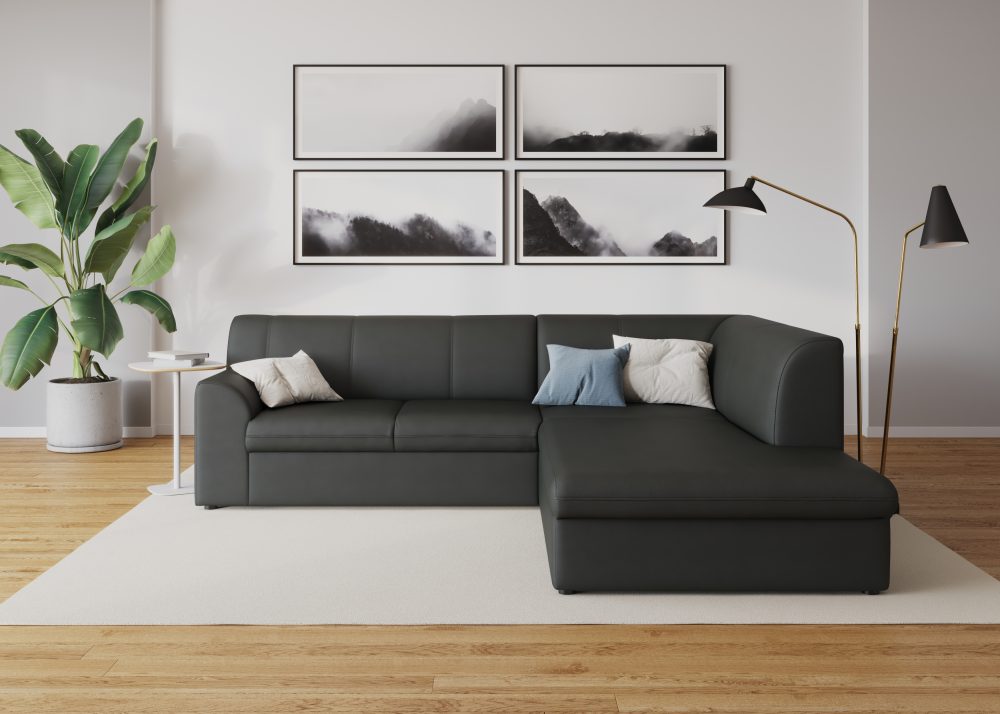 DOMO collection Ecksofa »Topper«, mit Ottomane, wahlweise mit Schlaffunktion