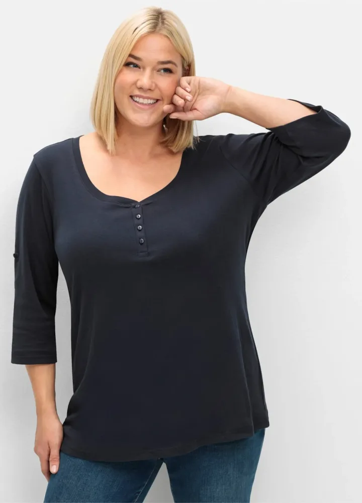 Sheego 3/4-Arm-Shirt 