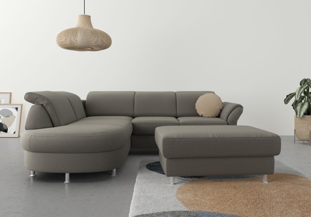 sit&more Ecksofa, wahlweise mit Bettfunktion, Bettkasten und Kopf- und Armteilverstellung
