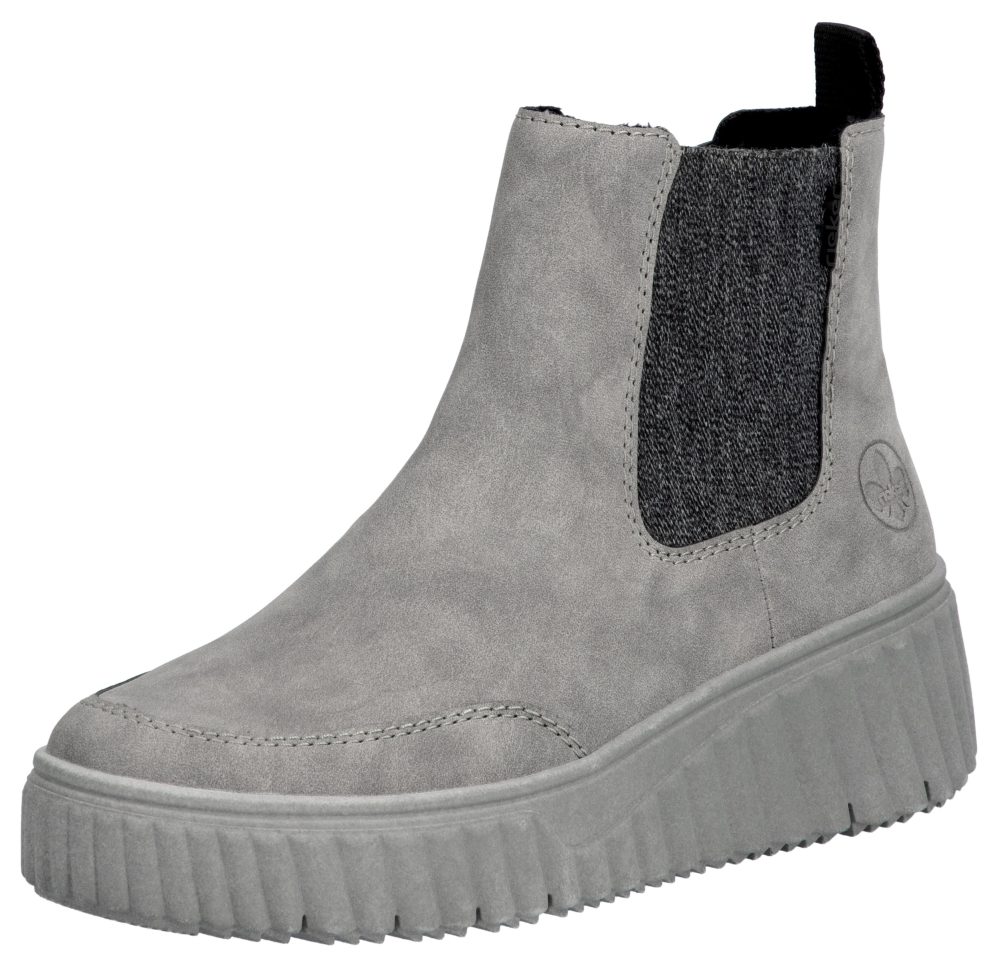 Rieker Chelseaboots, Schlupfboots, Keilstiefelette mit Anziehlasche