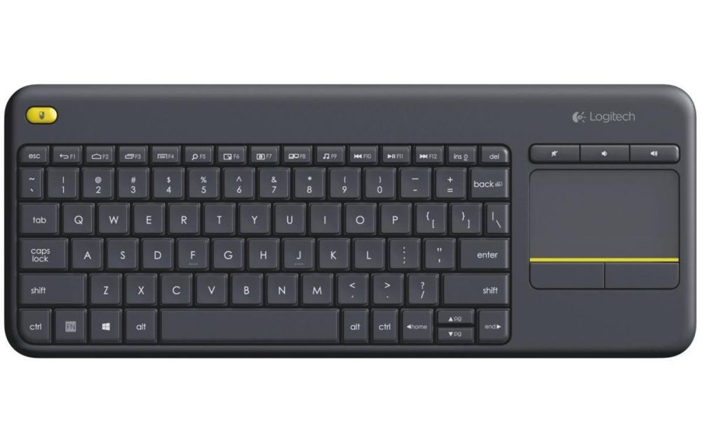 Logitech - K400 Plus (US, Kabellos), Schwarz