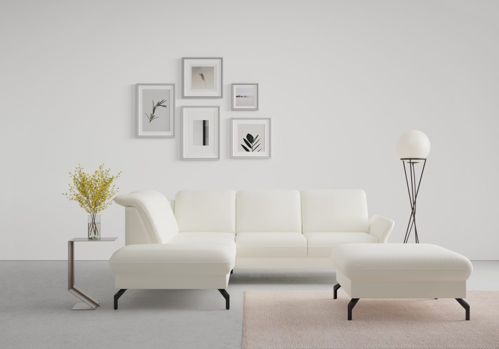sit&more Ecksofa »Fashion«, wahlweise mit Kopfteilverstellung und Vorziehsitz, motorisch