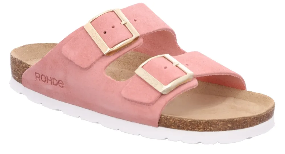 Rohde - Pantoletten, für Damen, Rosa, Größe 38