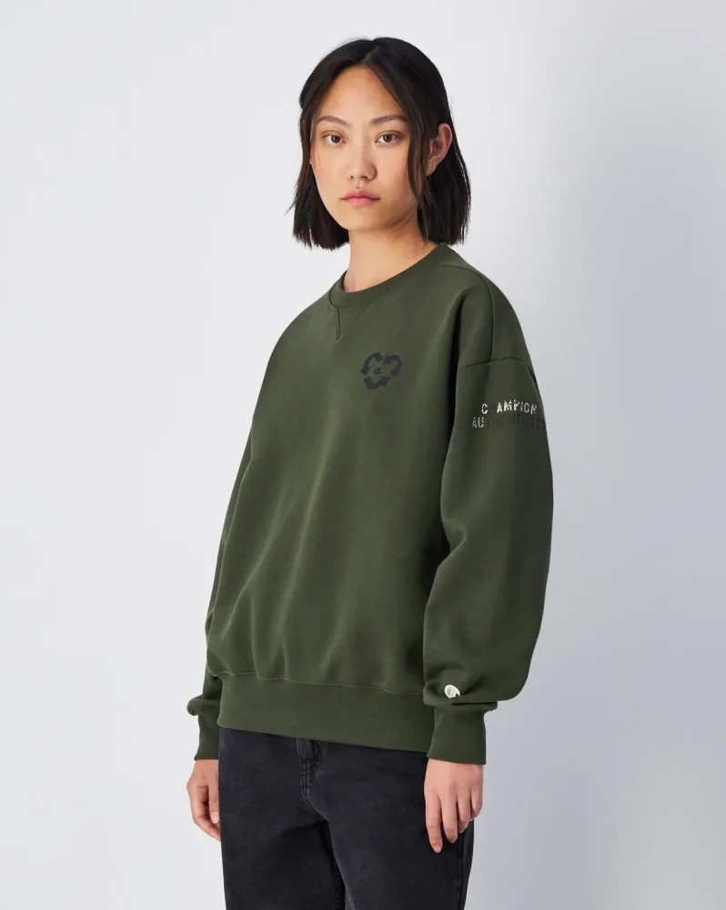 Champion Sweatshirt, aus Baumwolle und Polyester