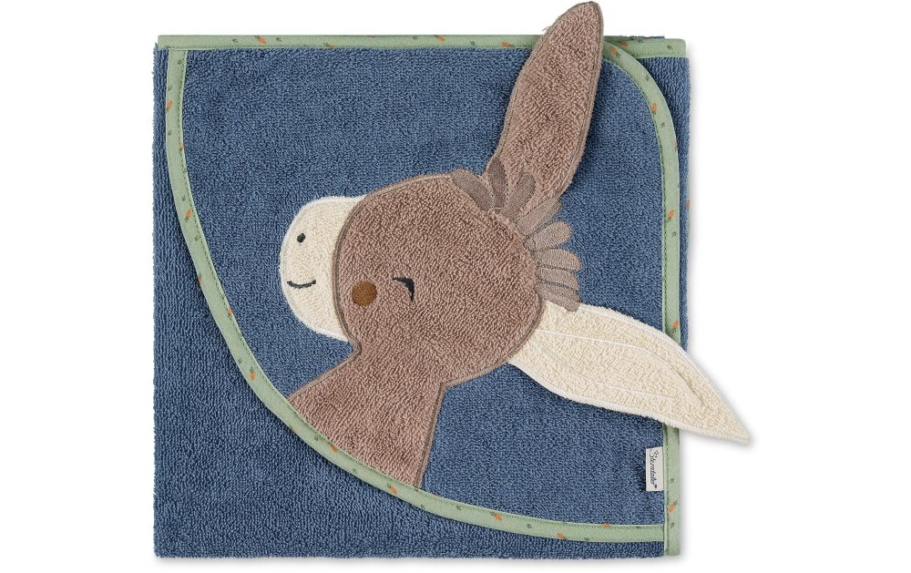 Sterntaler Motiv-Badetuch Emmilius mittelblau