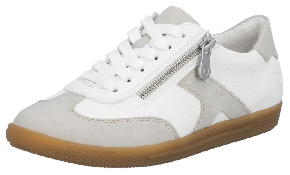 Rieker Sneaker Halbschuh, Freizeitschuh, Schnürschuh mit Reissverschluss