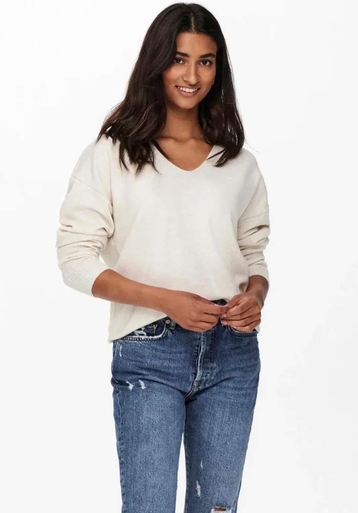 Only - Pullover, für Damen, Sand, Größe M