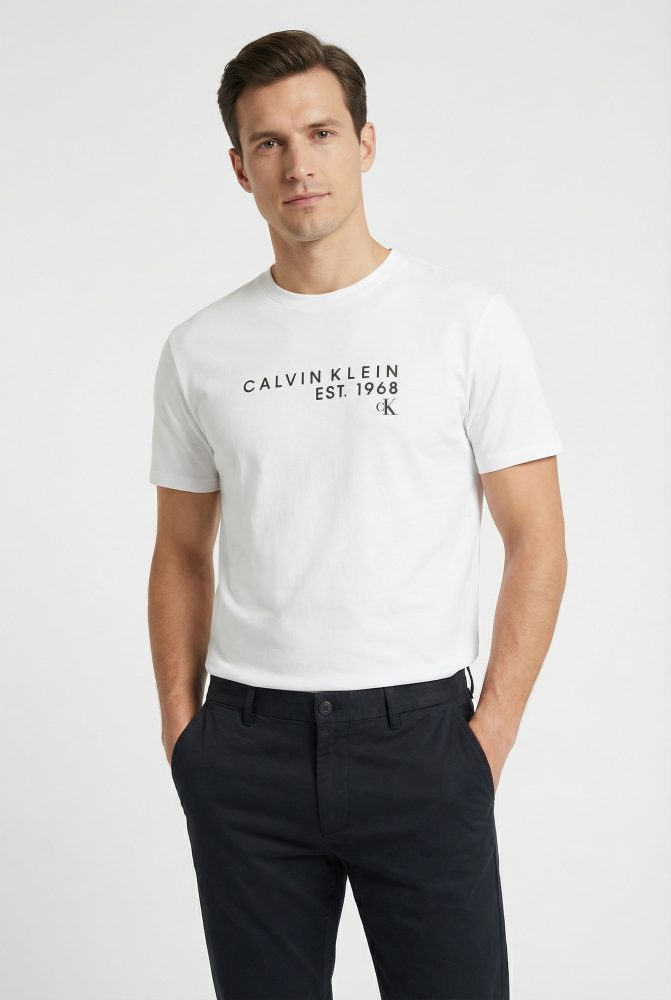 Calvin Klein Jeans - T-Shirt, für Herren, Weiss, Größe XL
