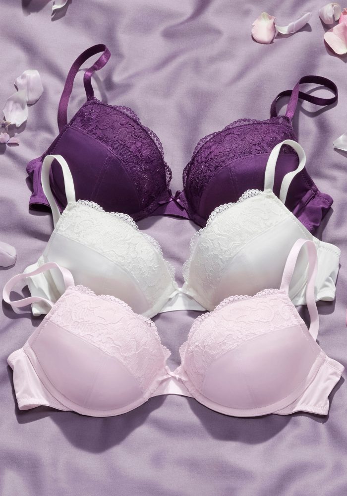 petite fleur Push-up-BH Packung, 3 Stück, mit Bügel & herausnehmbaren Kissen