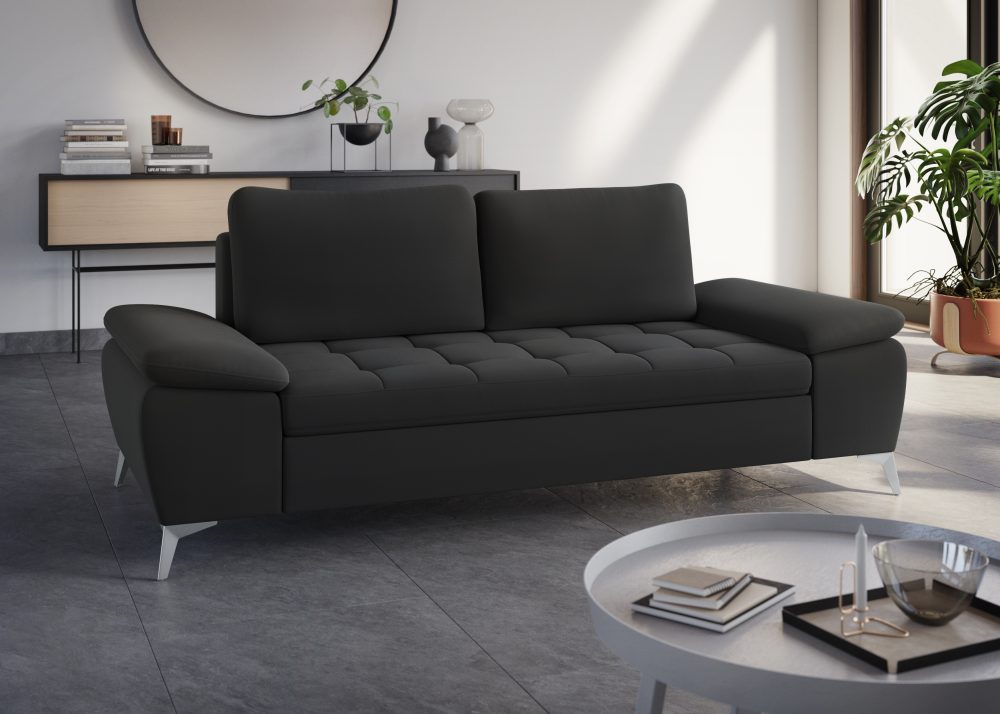 sit&more 2,5-Sitzer, mit hochwertigen Metallfüssen