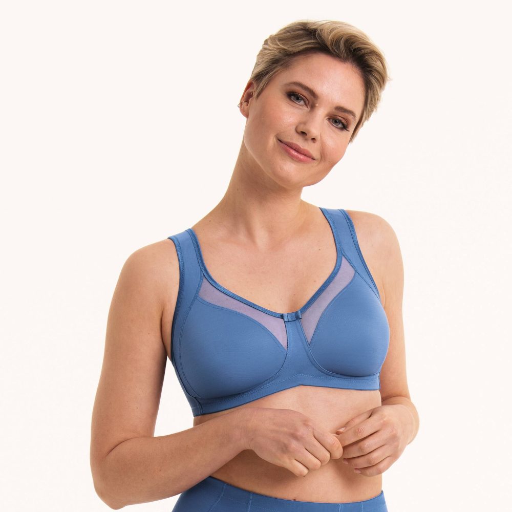 Anita - Clara - Komfort BH ohne Bügel, für Damen, Blau, Größe 80C