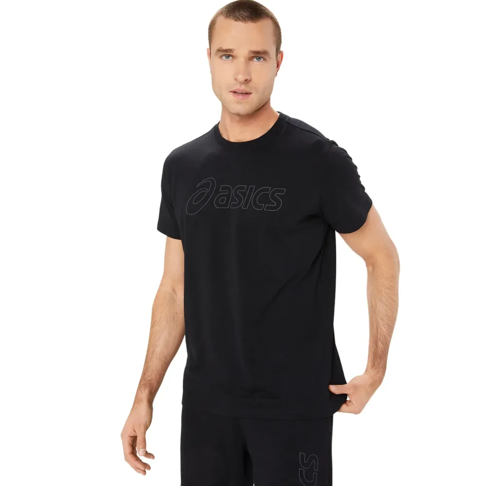 Asics - T-Shirt, Rundhals, kurzarm, für Herren, Black, Größe M