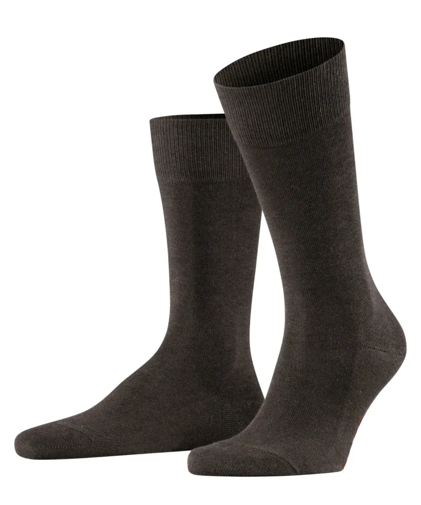 Falke - Socken  1er Pack Stretch- Family SO, für Herren, Braun Bedruckt, Größe 43-46