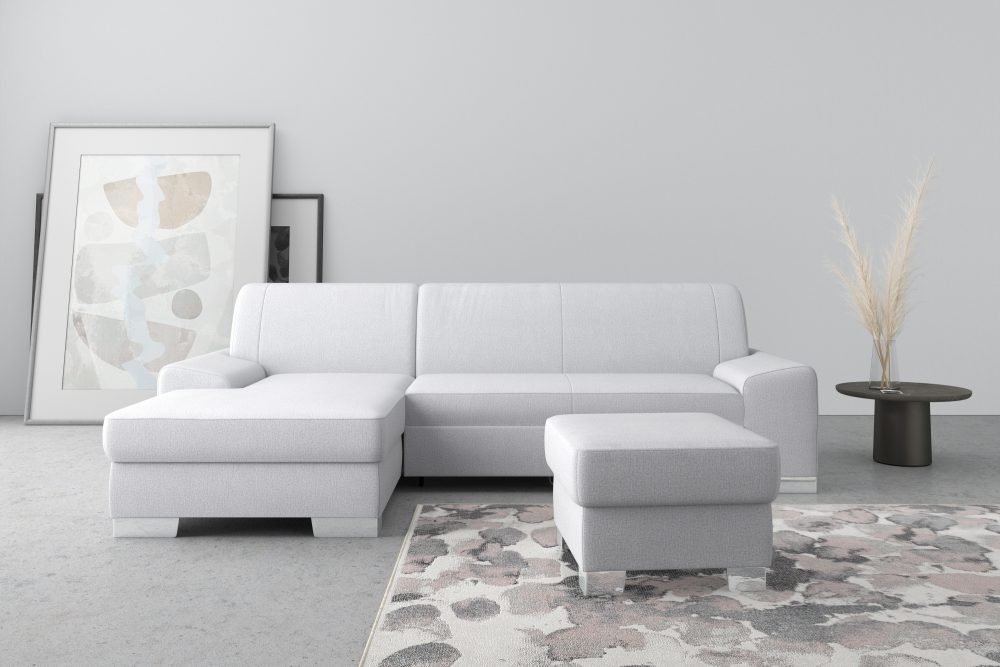 DOMO collection Ecksofa »Anzio«, wahlweise mit Bettfunktion und Federkern